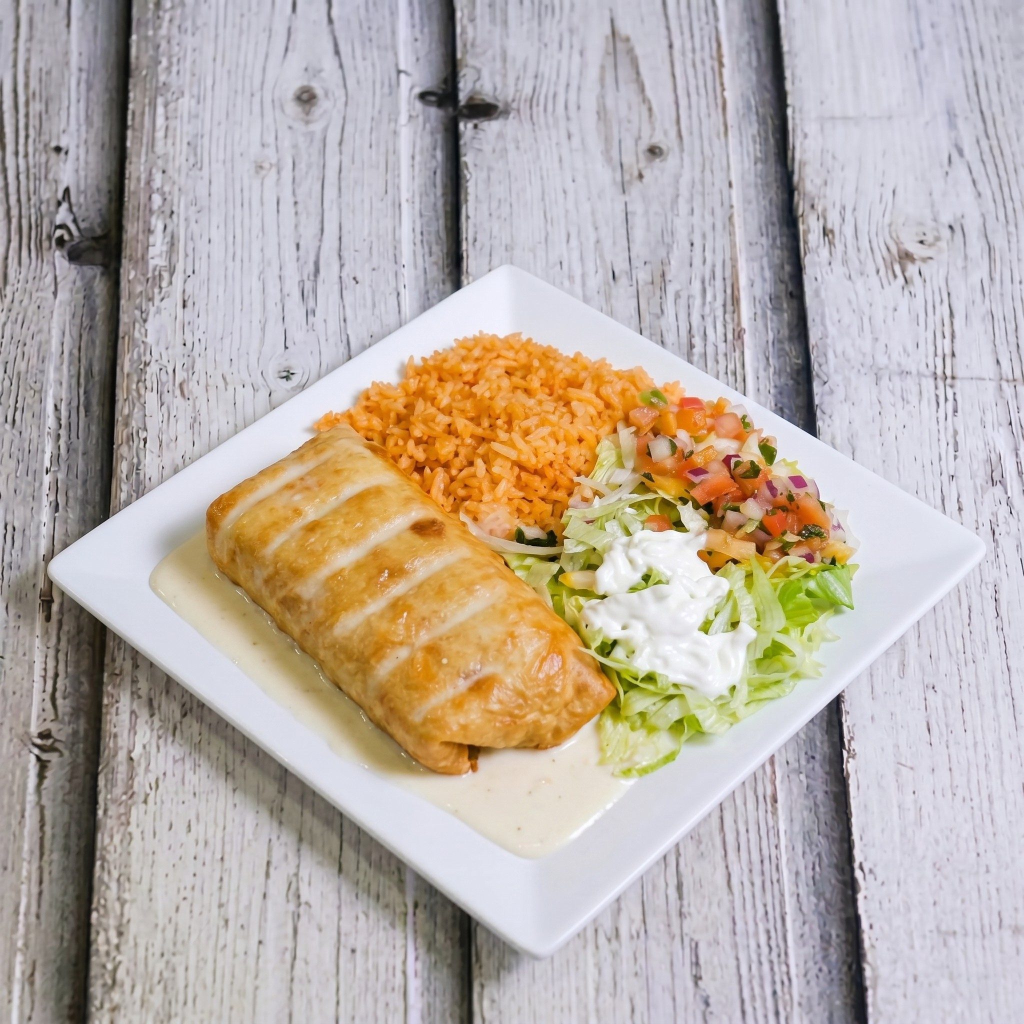 Chimichanga Dinner.
