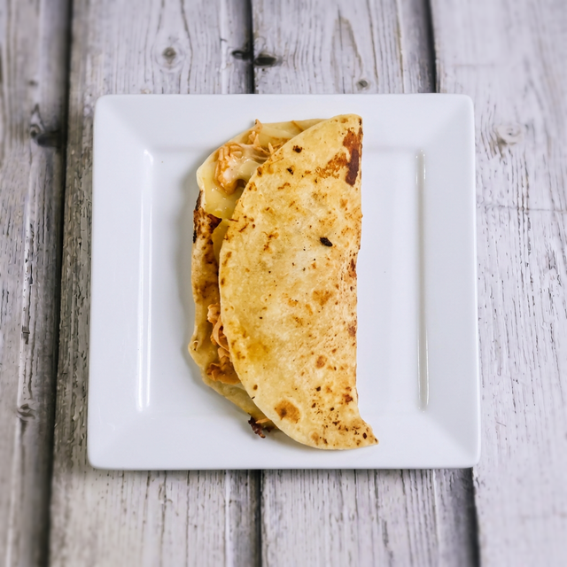 Chicken And Cheese Quesadilla.